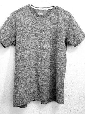 Rag & Bone Standard Issue T-Shirt Marled Gray Heather Mens Small Crewneck